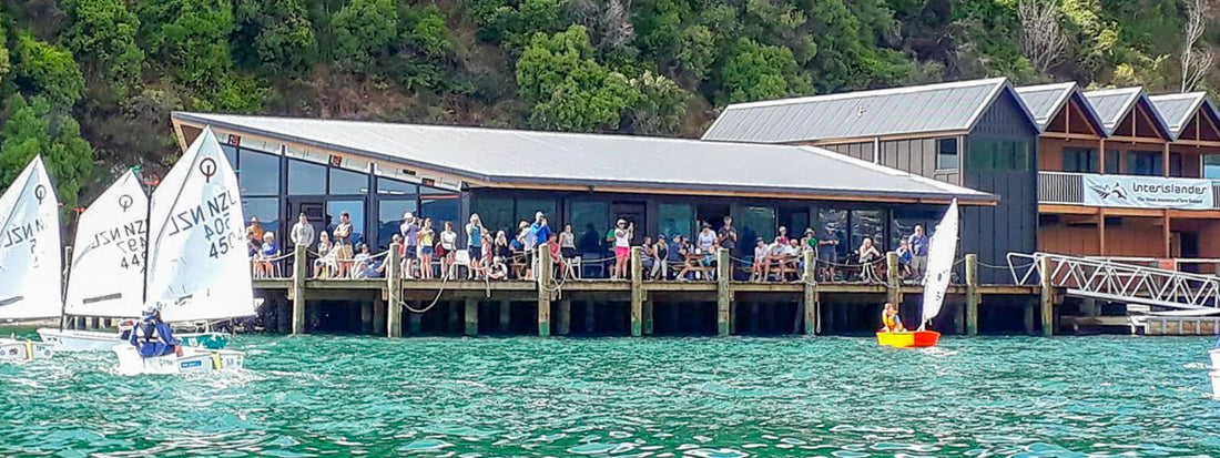 Sail One van at the NZ Optimist Nationals at Queen Charlotte Yacht Club Picton