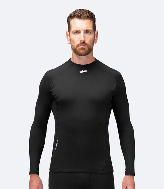Top, Hydrophobic Fleece Black - Zhik