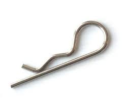 Stainless steel R clip.