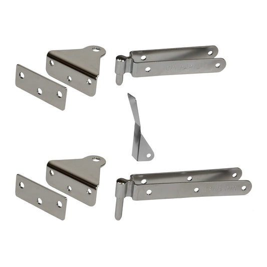 Stainless steel rudder fittings for the Optimist