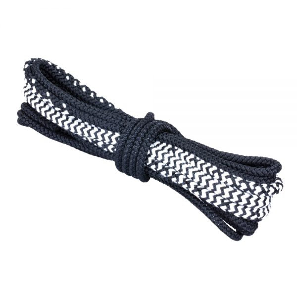 Optimist tapered mainsheet, black/white.