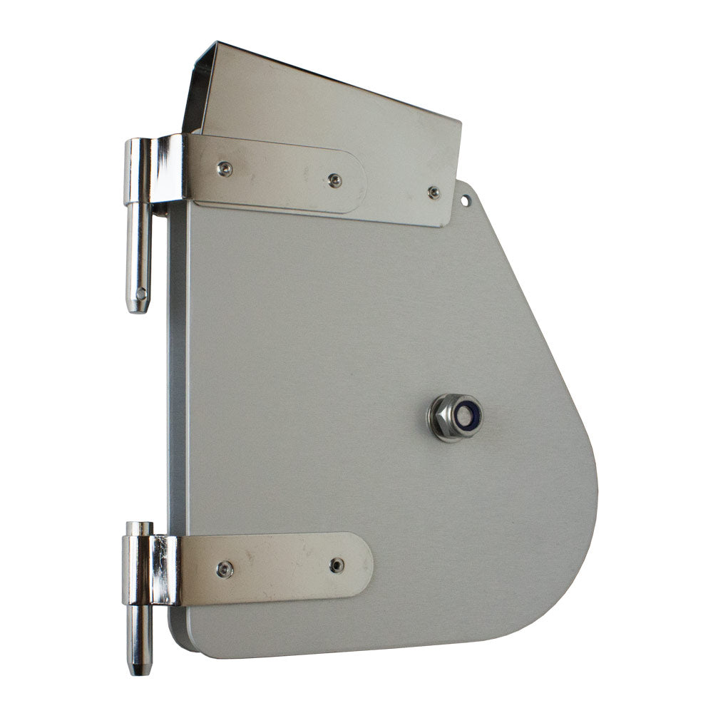 Laser rudder stock complete with pintles.