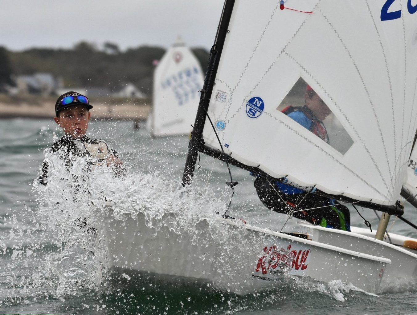 North Optimist race sail.