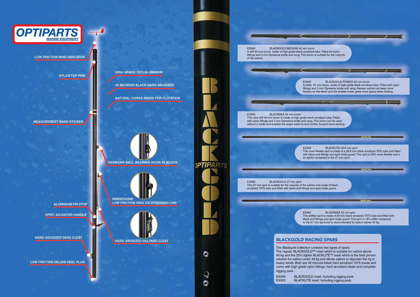 Boom - Black/Gold Medium Optiparts