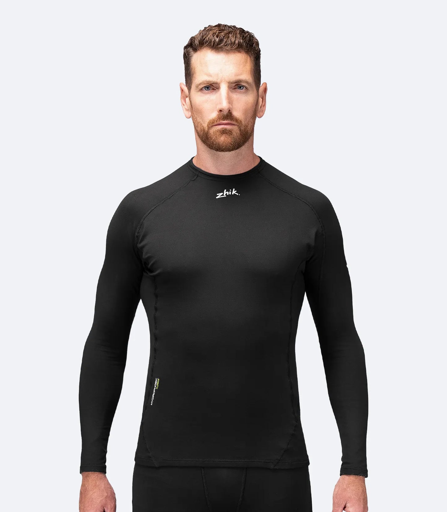 Top, Hydrophobic Fleece Black - Zhik