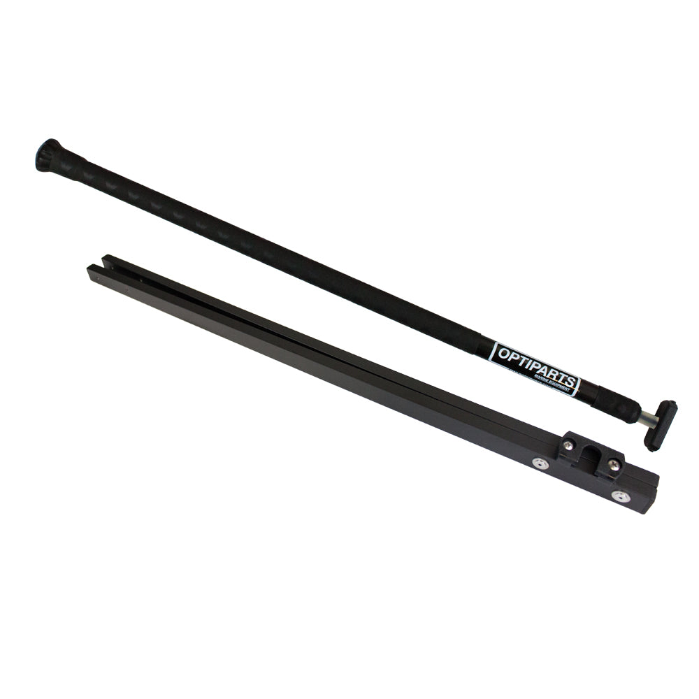 Optiparts  aluminium tiller & long extension.