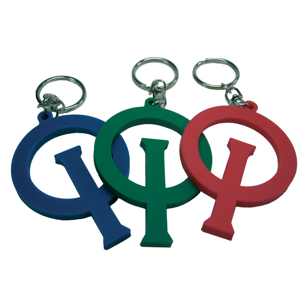 Optimist key ring, blue, green or red.