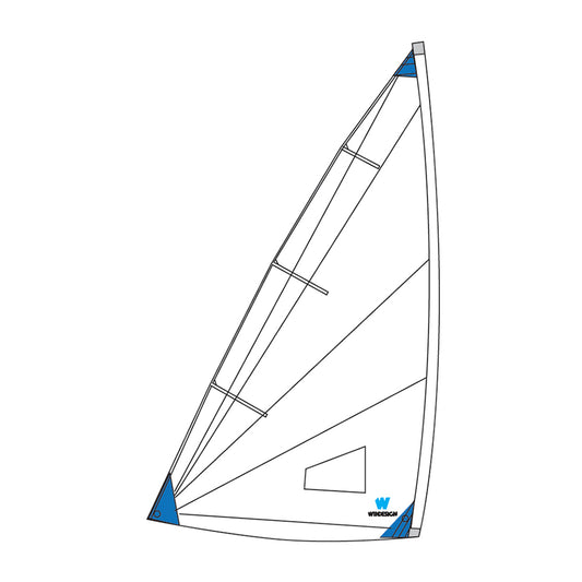 Laser/ILCA radial sail for training & school sailing.