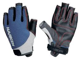 Gloves,  cut fingers - Harken Spectrum Blue