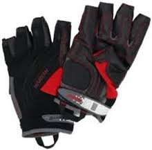 Gloves,  cut fingers - Harken Reflex Black/Red