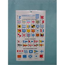 Adhesive label with International Code Flags